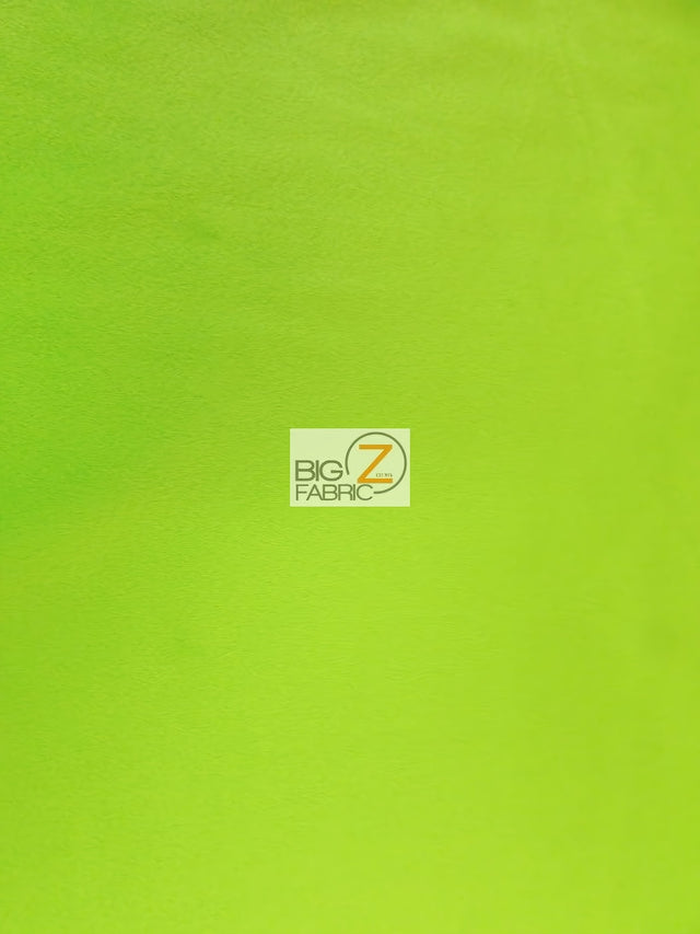 Lime Velboa Solid Short Pile Fabric by the Yard
