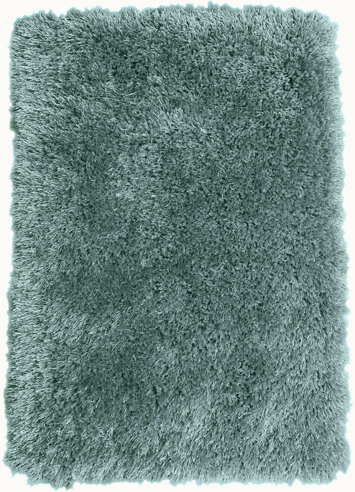 Marine Blue Solid Shag Area Rug Carpet Polyester Fabric - Marine Blue, Thick And Thin Yarns Design, 2" High Pile (1 Unit)