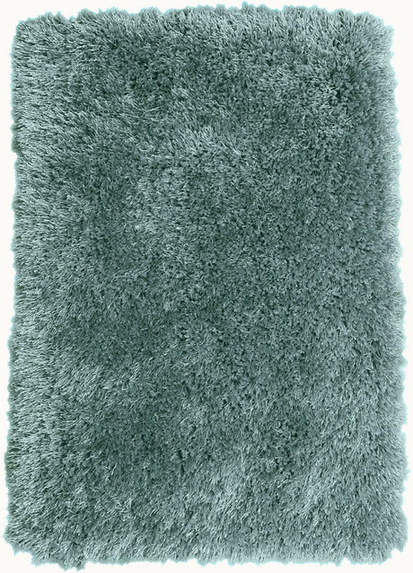Marine Blue Solid Shag Area Rug Carpet Polyester Fabric - Marine Blue, Thick And Thin Yarns Design, 2" High Pile (1 Unit)