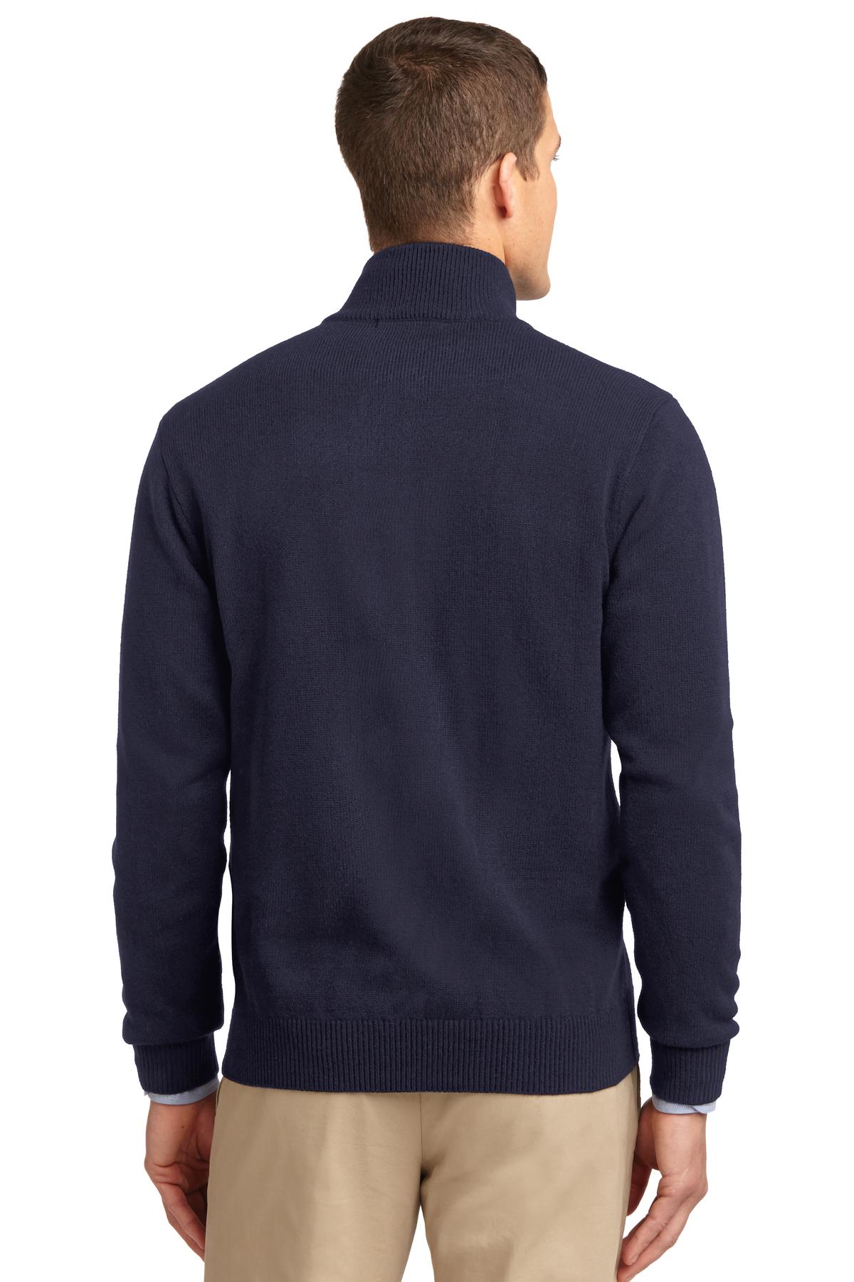 Port Authority® Value Full-Zip Mock Neck Sweater