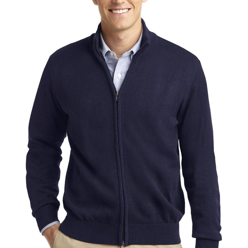 Port Authority® Value Full-Zip Mock Neck Sweater