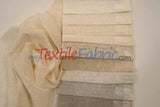 Swiss Sheer Sheer Polyester Fabric - Linen-Look Sheer Drapery, 130" Wide, White (1 Yard)