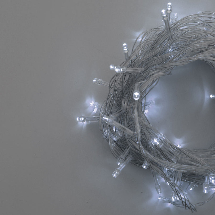 100 LED Clear Cable Multifunction String Lights Plug in