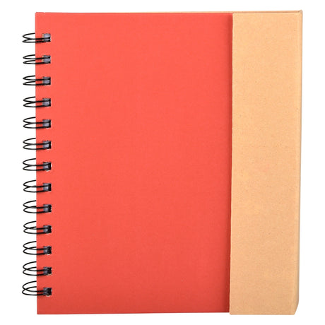Notebook with Pen and Sticky Notes