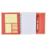 Notebook with Pen and Sticky Notes