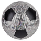 Silver Shiny Metallic Fabric Soccer Ball 16"