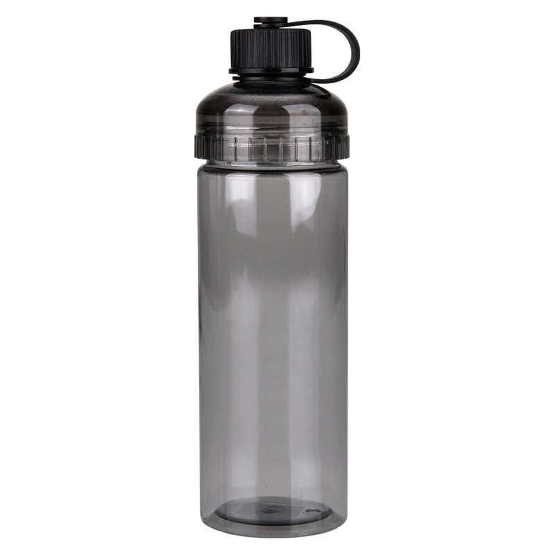 Transparent Sports Bottle 23 Oz. Black