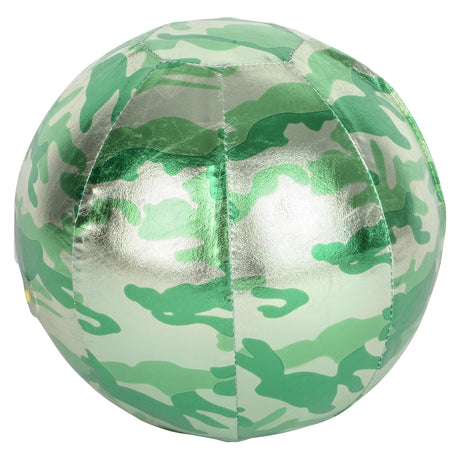Metallic Fabric Camo Ball 9" (3 Assorted)