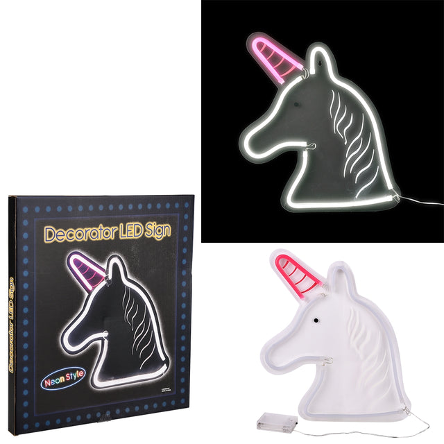 LED Neon Unicorn Hanging Rope Lamp (1 EA)
