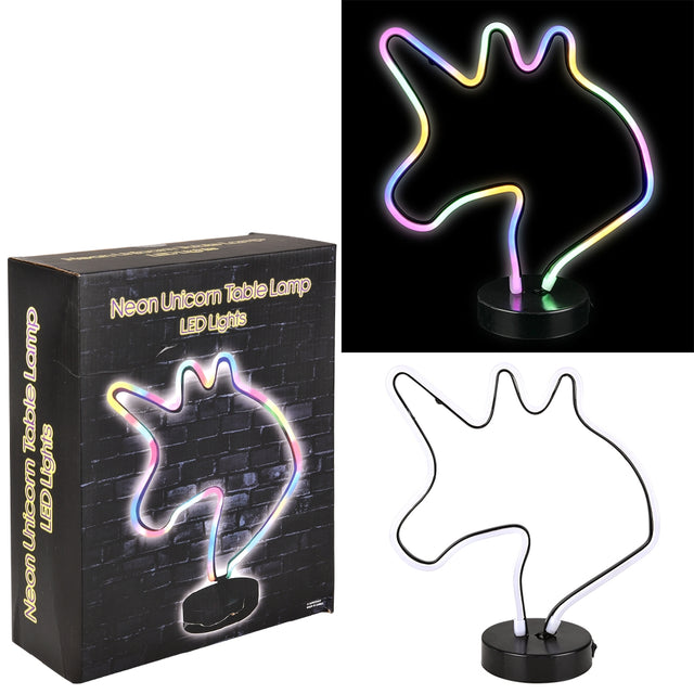 LED Neon Table Lamp Unicorn 11.5"
