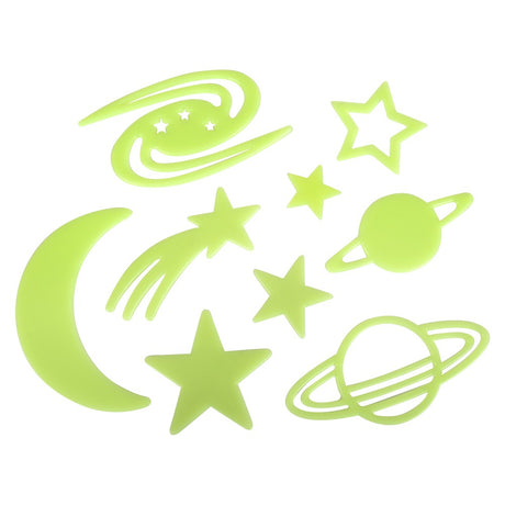 Glow Planet And Stars Stick Ups (295 Pcs)