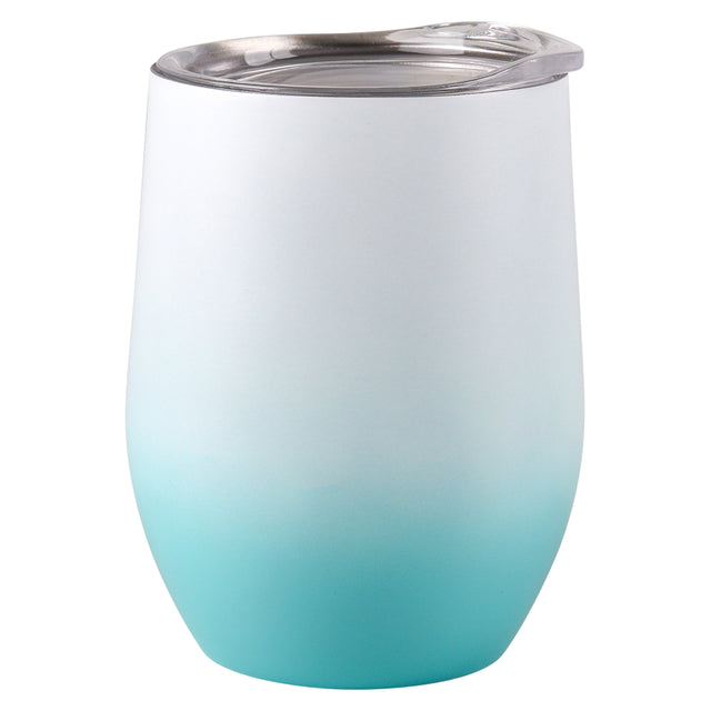 Stainless Wine Cup 12 Oz. - Ombre White And