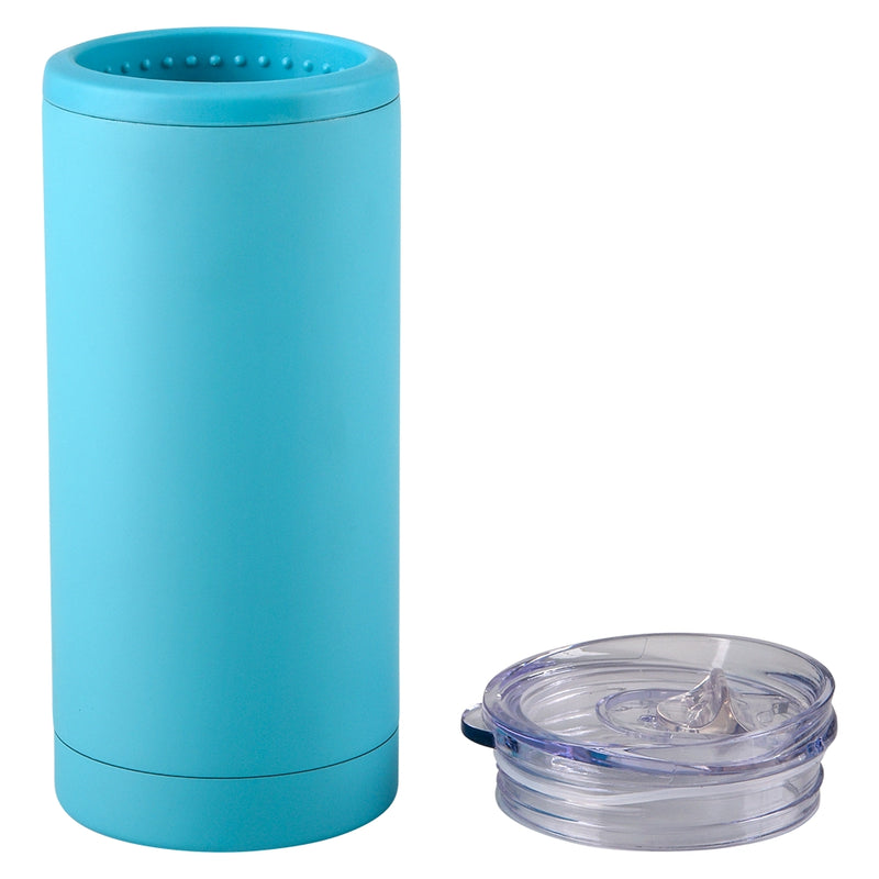 Slim Can Cooler Matte Turquoise