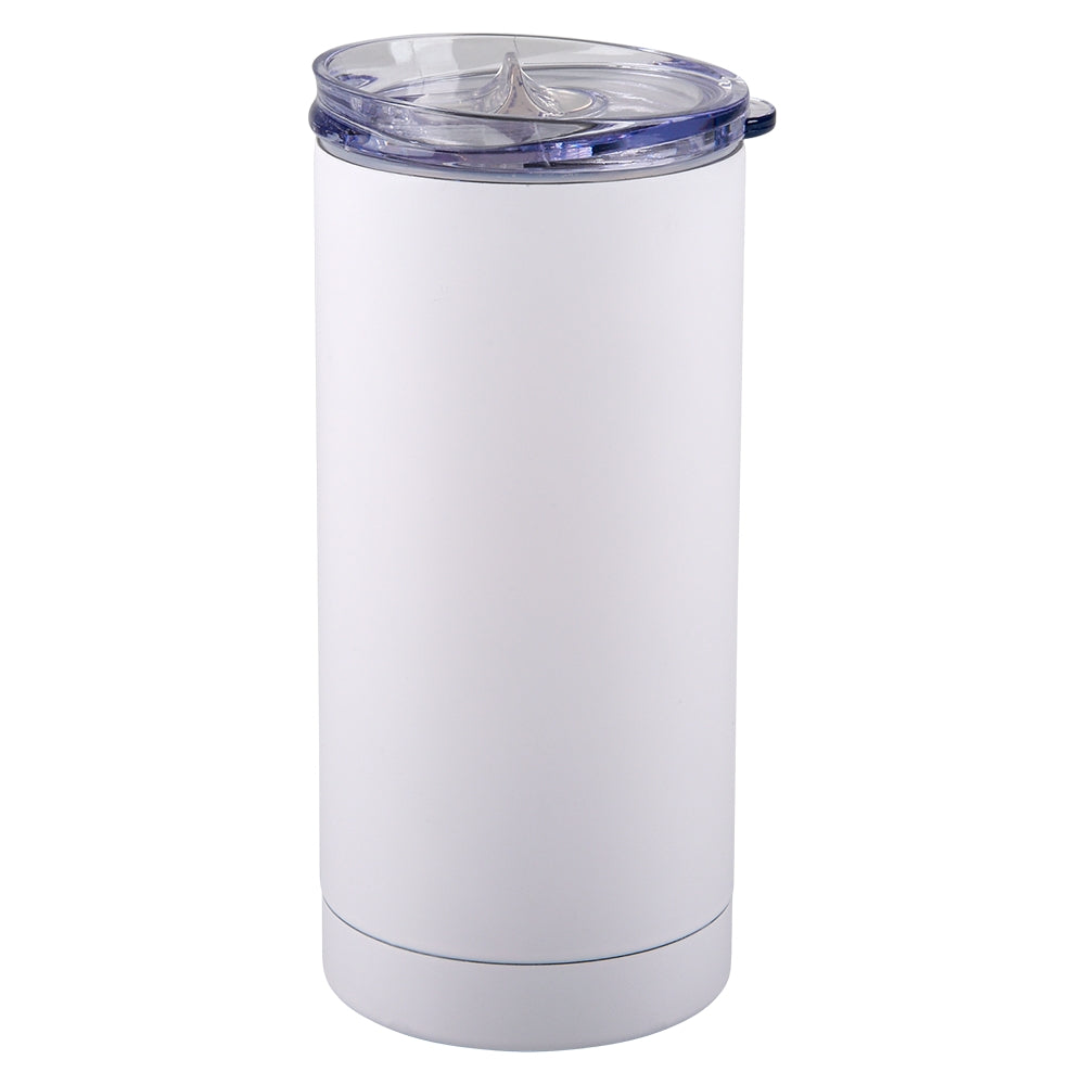 Slim Can Cooler Matte White
