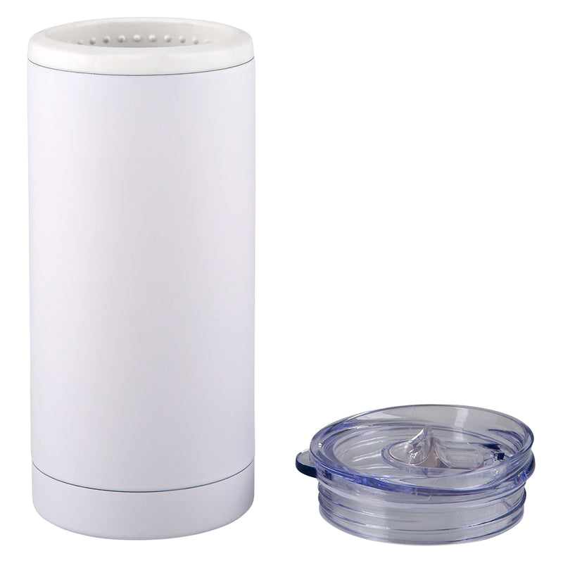 Slim Can Cooler Matte White