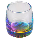 Clear Shot Glass with Beaded Rainbow Bottom 1.75 Oz.