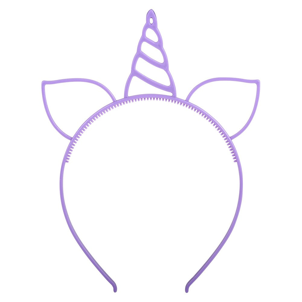 Unicorn Headband (3 Asst.) 8" (1 Doz)