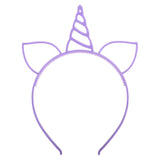 Unicorn Headband (3 Asst.) 8" (1 Doz)