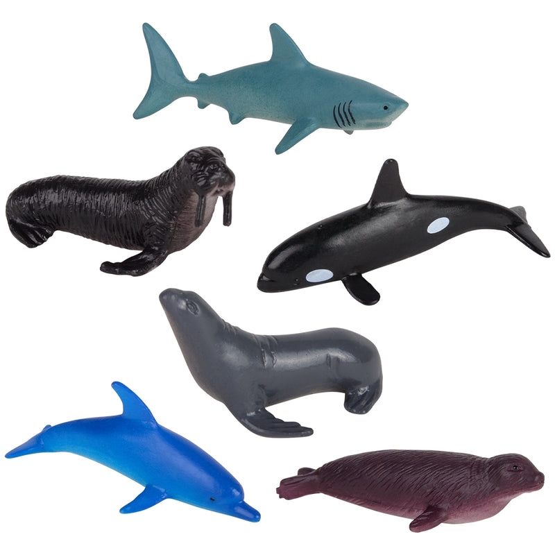 Sea Life Animal Figures (6 Asst.) 2.5" (1 DZ)