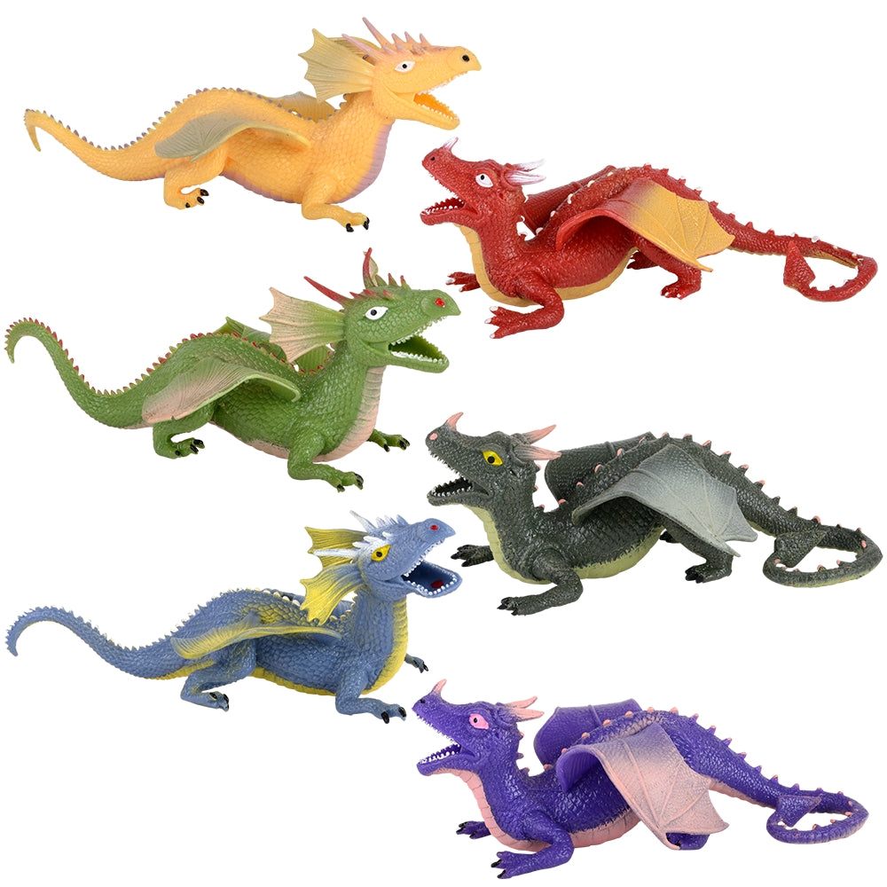 Mystical Dragon Plush (6 Asst.) 9" (1 DZ)