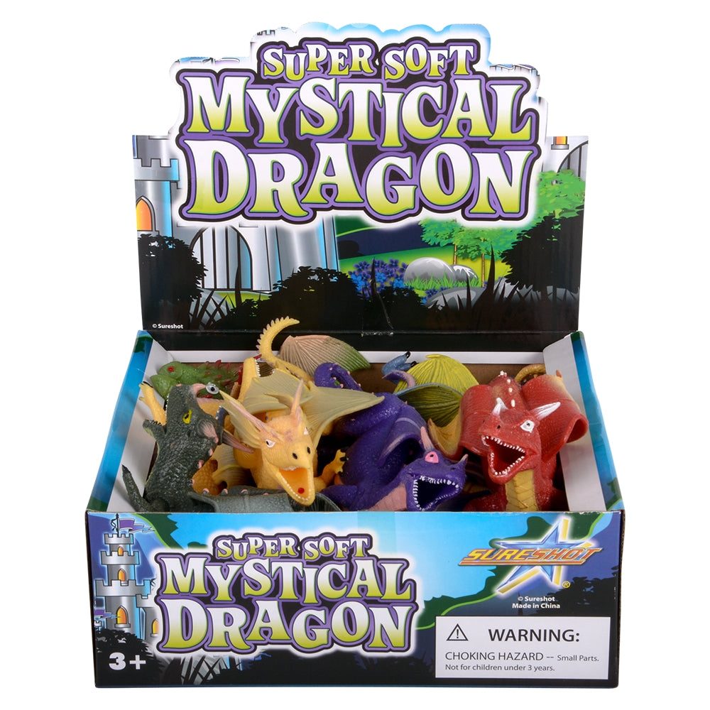 Mystical Dragon Plush (6 Asst.) 9" (1 DZ)