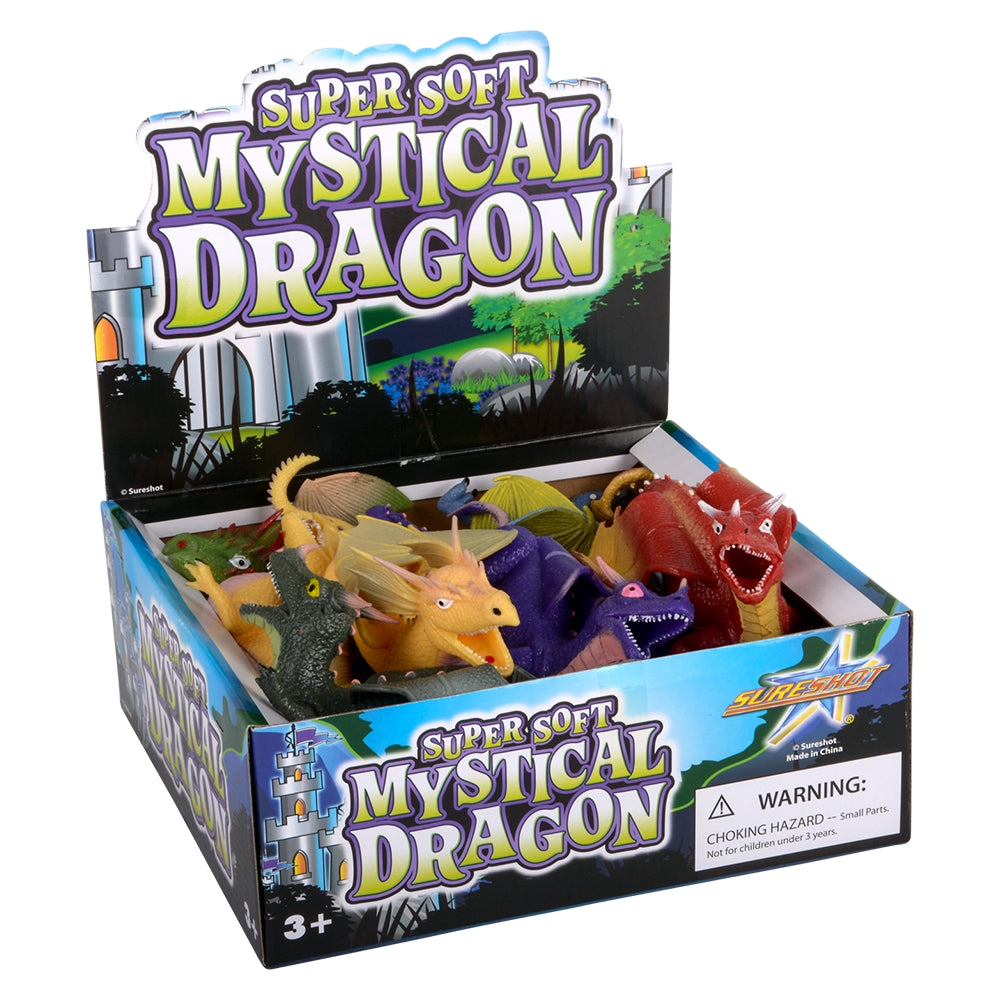 Mystical Dragon Plush (6 Asst.) 9" (1 DZ)