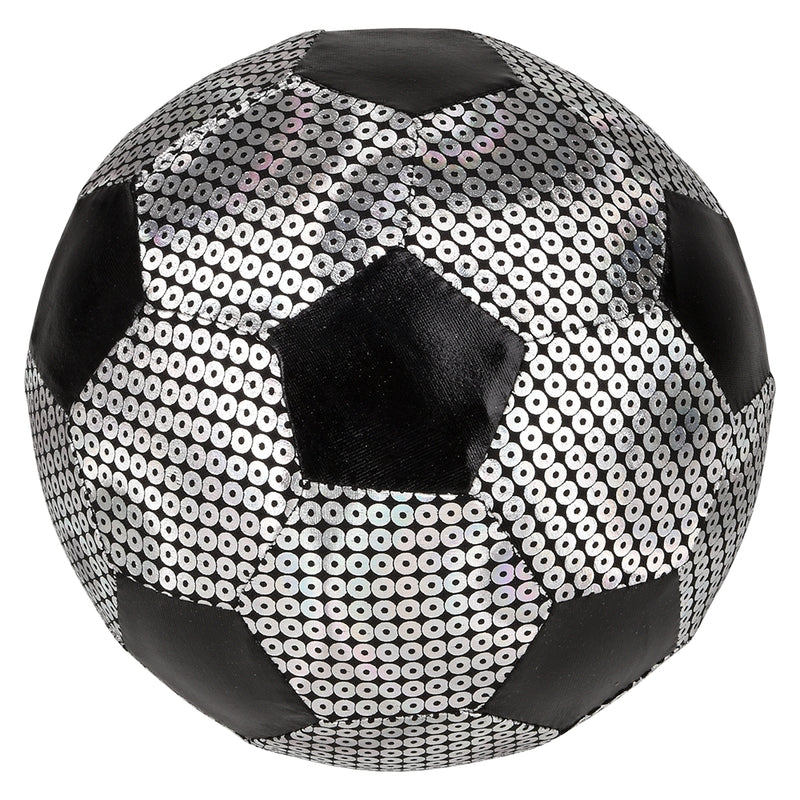 Silver Shiny Metallic Soccer Ball 6"