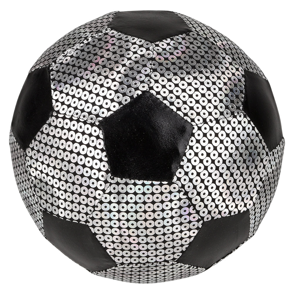 Silver Shiny Metallic Soccer Ball 6"