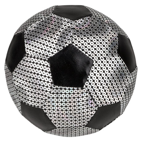 Silver Shiny Metallic Soccer Ball 6"