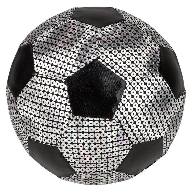 Silver Shiny Metallic Soccer Ball 6"