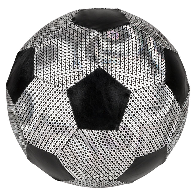 Soccer Ball Shiny Metallic Fabric 9"