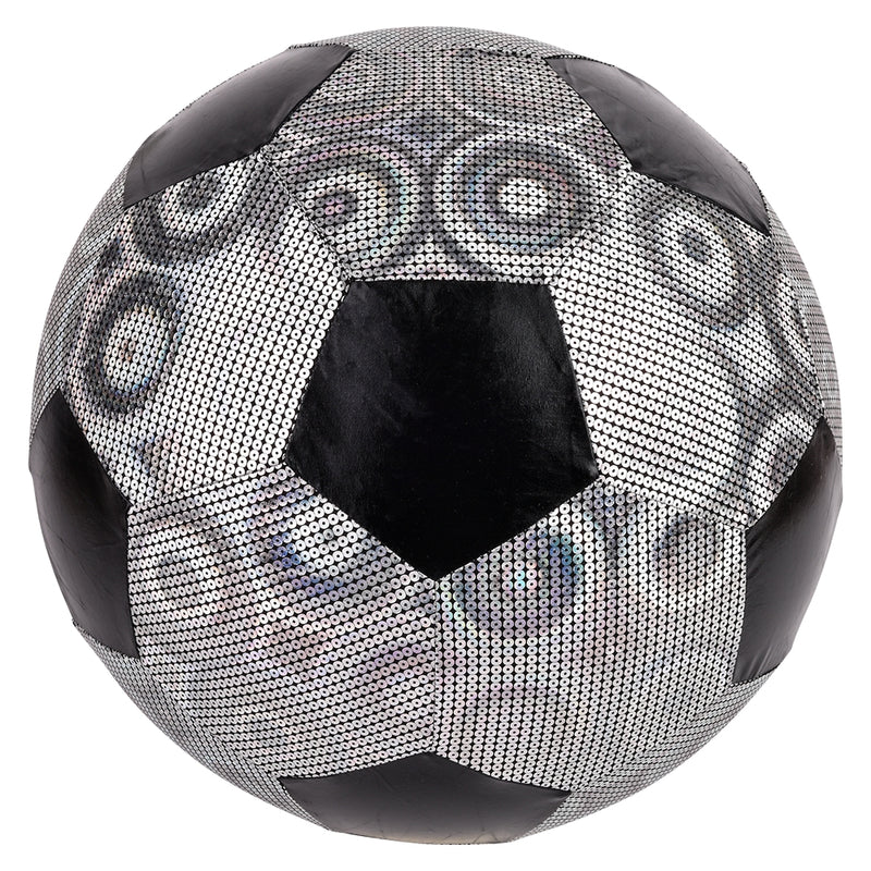 Silver Shiny Metallic Soccer Ball 16"