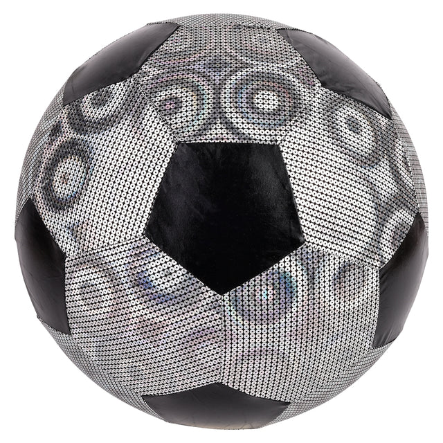 Silver Shiny Metallic Soccer Ball 16"