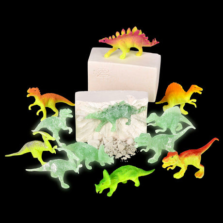 Glow In The Dark Dinosaur Dig Set 7" (6 Asst.)
