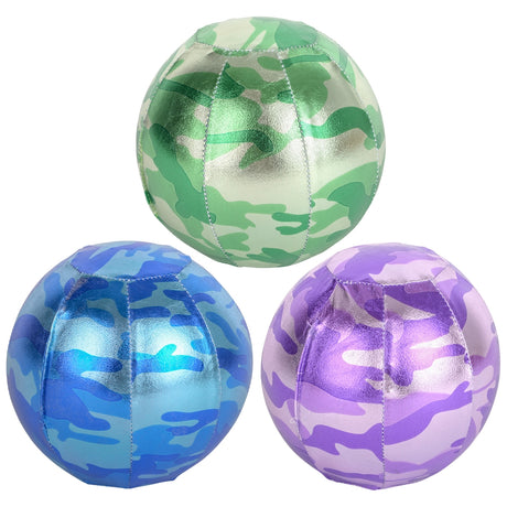 Metallic Fabric Camo Ball 6" (3 Asst.)