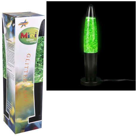 Mini Sparkle Lamp 12.5" Green