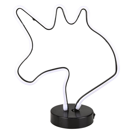 LED Neon Unicorn Table Lamp 11.5"