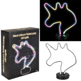 LED Neon Unicorn Table Lamp 11.5"