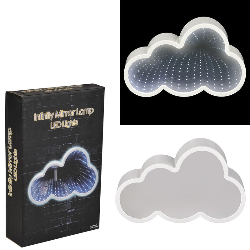 LED Infinity Mirror Lamp Cloud 9.5"