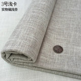 100cm*148cm Solid Color Thick Coarse Linen Sofa Fabric Cotton and Linen Curtain Tablecloth DIY Polyester Linen Fabric 400-500g/m