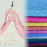 150cm Wide 3D Embossing Brocade Jacquard Damask Fabrics For Sewing Clothes Top Skirt Suit Lining Girls Apparel DIY Home Textile