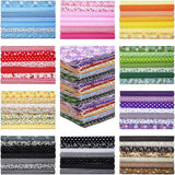 200PCS Squares Craft Fabric Cloths for DIY Bundle Patchwork Quilting Sewing Scrapbooking Artcraft