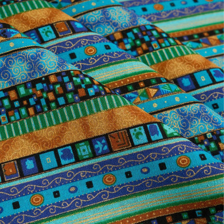 Tribal Ethnic Cotton Linen Fabric Bohemia Print DIY Sewing Material for Dresses Vintage Tablecloth Curtain Pillowcase Home Decor