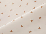 160*50cm Pure Cotton Twill Fabric with Bear Grid Heart Printed for Handmade Clothing and Bedding,DIY Patchwork Cloth Craft