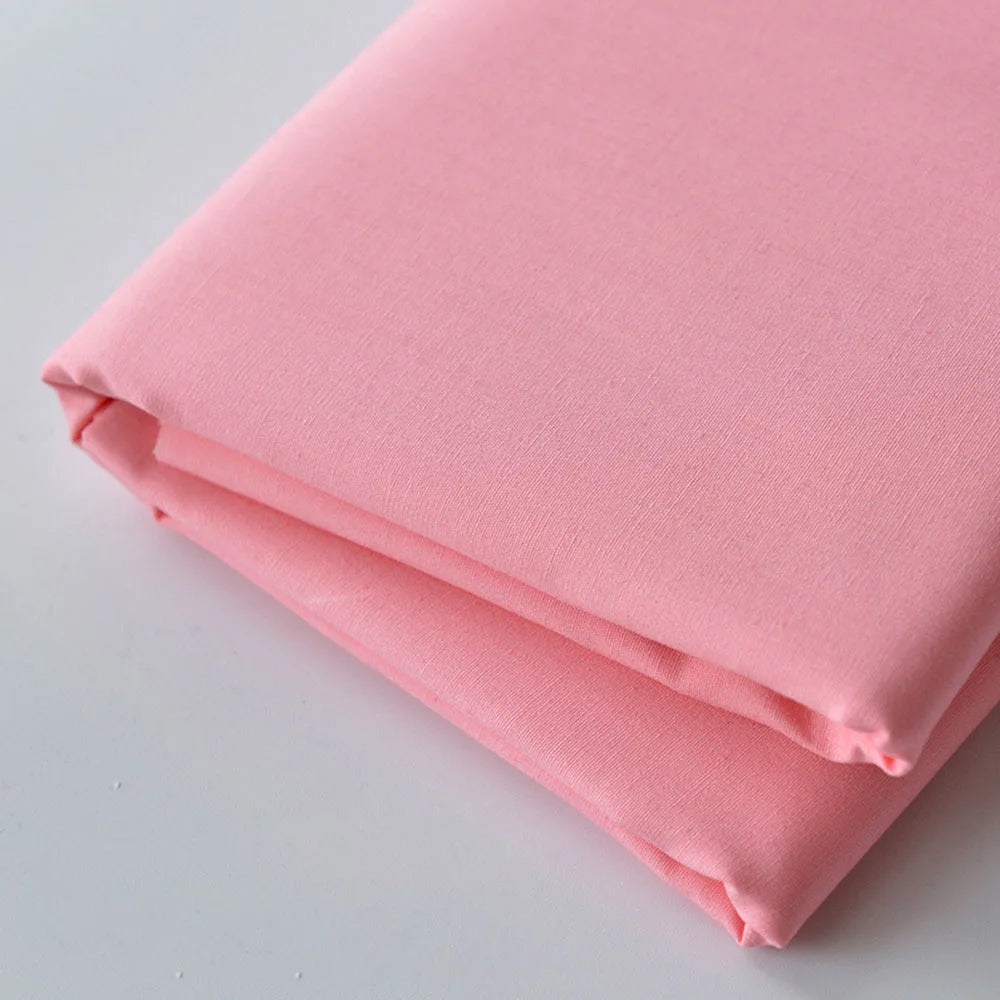 140x100cm 100% Cotton Poplin Fabric Solid Color for DIY Sewing Women Dress Baby Clothes Pajamas Hat Home Textile Craft Materials