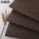 Cotton and Linen Sofa Fabric Solid Color Thickened Coating Dustproof Coarse Cloth Burlap Canvas Pillow Curtain DIY sewing Fabric