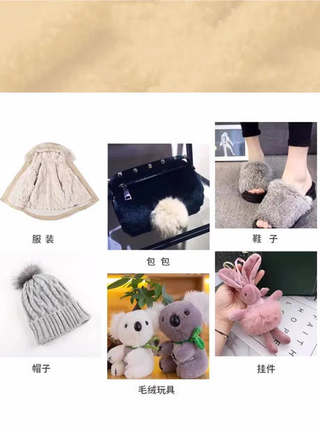White Grey Colour Series 8mm imitation Rex rabbit Fur Fabric short plush fabric cabinet tablecloth display scarf cotton doll DIY