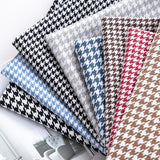 146cm Width High-grade Houndstooth Fabrics Cotton and Linen Plaid Fabrics Thickening Sofa Pillow Tablecloth DIY Sewing Fabrics
