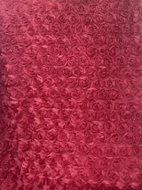 3D Large Rose Embroidered Lace Fabric, Discoloration Flower Children's Applique Clothing, Dress Fashion, RS24458