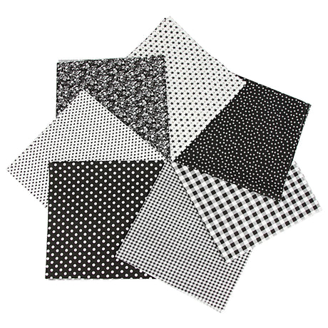 7Pcs 20" x 20" Cotton Fabric DIY Making Supplies Quilting Patchwork Fabric Fat Quarter Bundles DIY for Quilting Patchwork